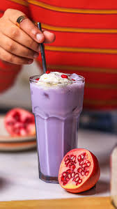 Pomegranate milk shake